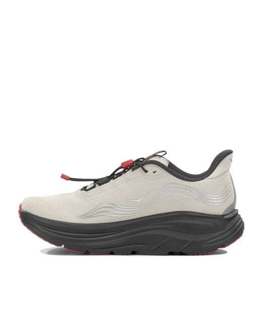 Hoka One One Gray 'Clifton 11 Gtx' Low-Top Sneakers for men
