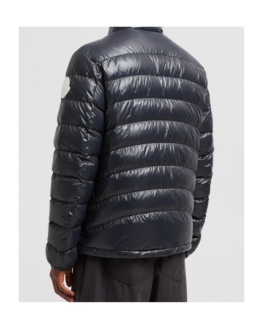 Moncler Black Zip-Up Padded Jacket for men