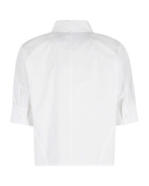 Semicouture White Short Sleeve Shirt