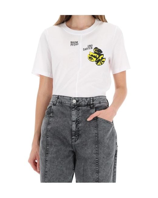 Baum und Pferdgarten White Jawos Asymmetrical Top
