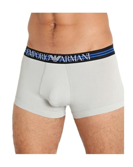 Emporio Armani Gray Elastic Waist Underwear for men
