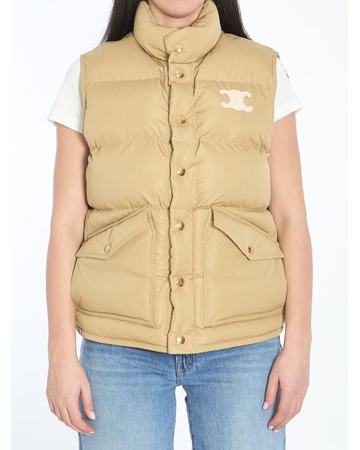 Céline Natural Sleeveless Vest