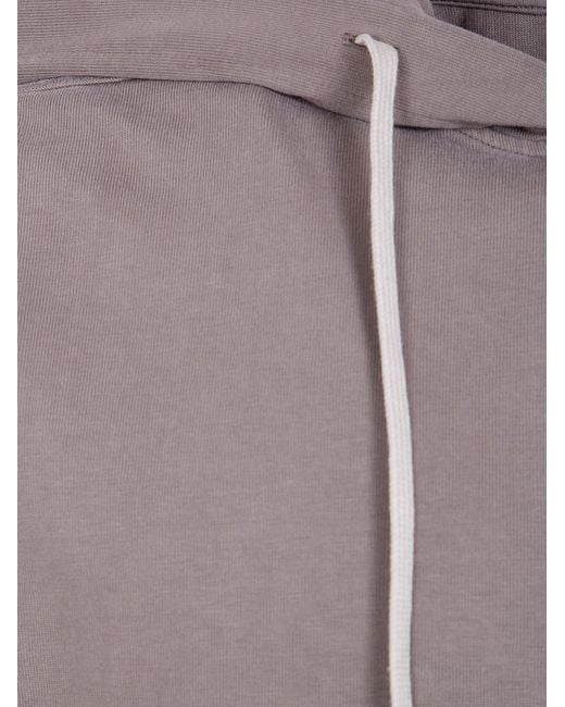 Rick Owens Brown Sleeveless Drawstring Hoodie for men
