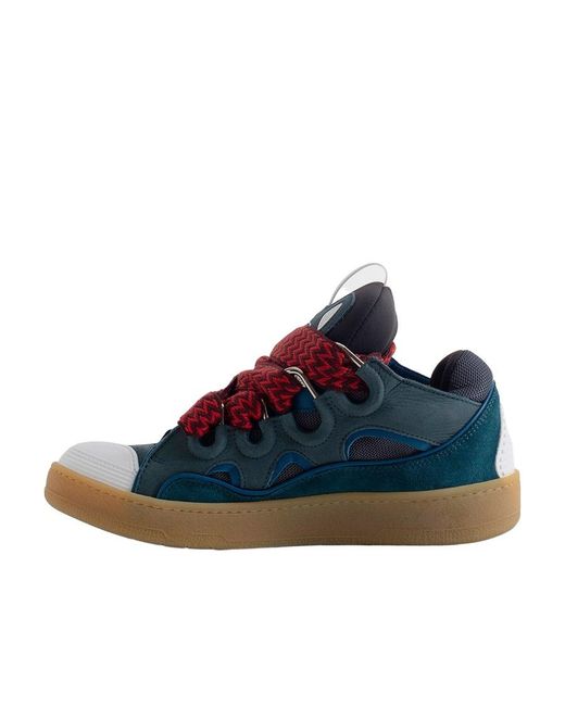 Lanvin Blue Curb Low-Top Sneakers for men