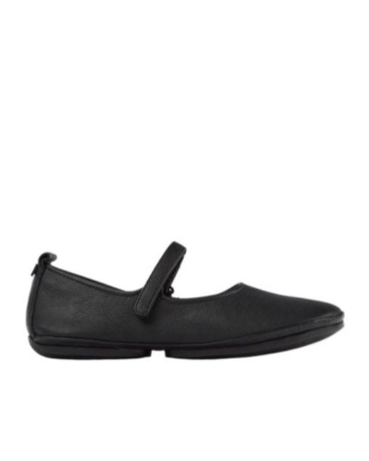 Camper Black Right Nina Ballet Flats