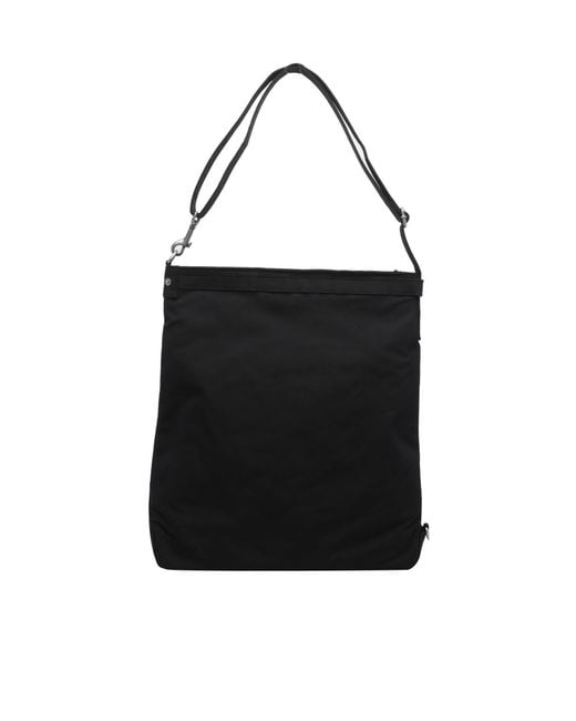A.P.C. Black Zip Pocket Messenger Bag for men