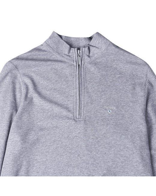Barbour Purple Half-Zip Sweater for men