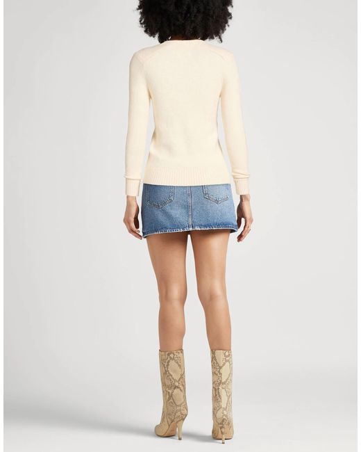 Isabel Marant Natural Minimal Solid Long-Sleeve Knit Top