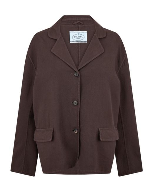 Prada Brown Cotton Jacket