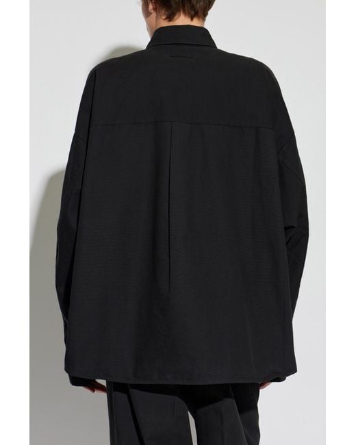 Fear Of God Black Oversized Logo Shirt for men