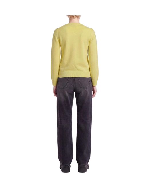 Ganni Yellow Printed Cardigans