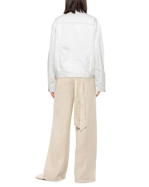 Maison Margiela White Denim Trucker Jacket