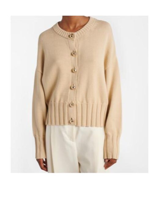 Altuzarra Natural Cotton And Silk-Blend Cardigan
