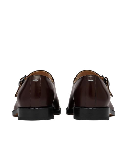 Maison Margiela Brown Tabi Mary Jane Flat Shoes