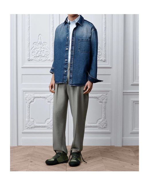Dior Blue Overshirt for men