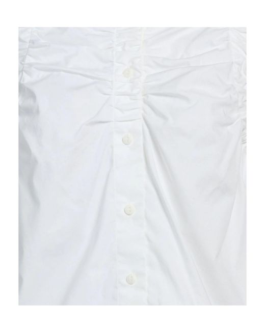 Rag & Bone White Solid Colour Shirts Blouses