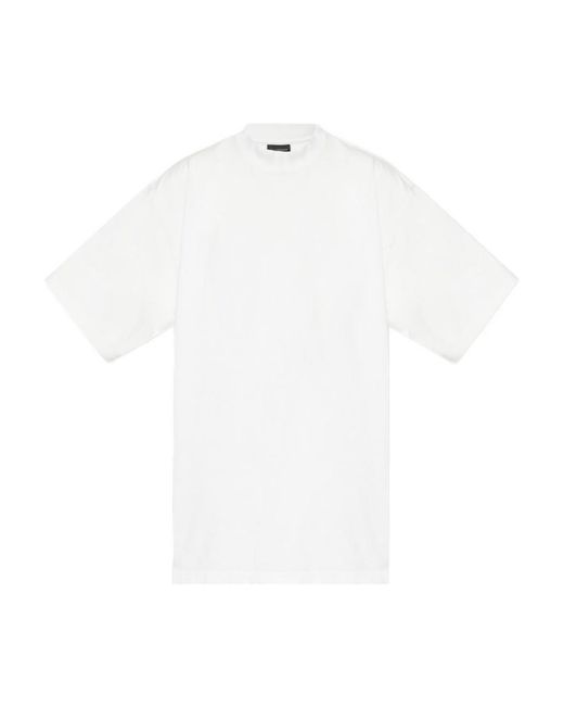Balenciaga White Bb Paris Medium Fit T-Shirt