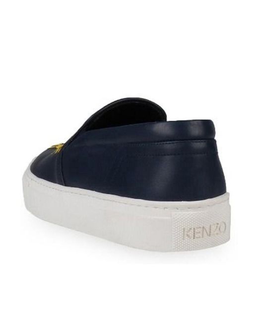KENZO Blue Tiger Head Embroidered Leisure Sports Shoes