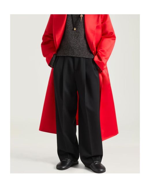 Givenchy Black Double Pleat Trousers for men