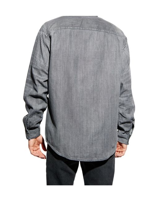 DIESEL Gray D-Simply-S11 Checked Shirt for men