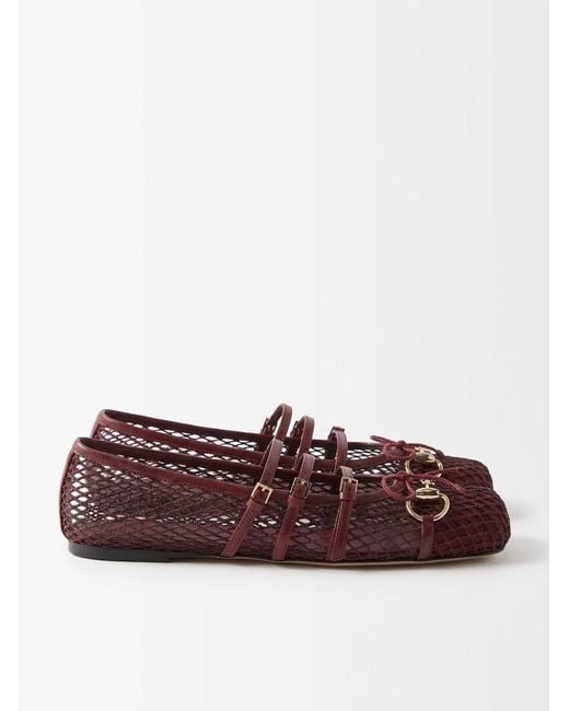 Gucci Brown Ballerinas With Horsebit