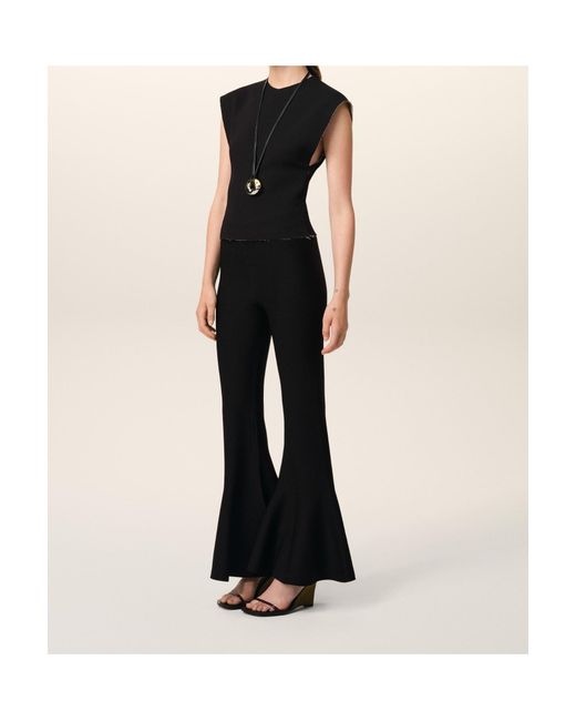 AMI Black Ami Godet Short Trousers