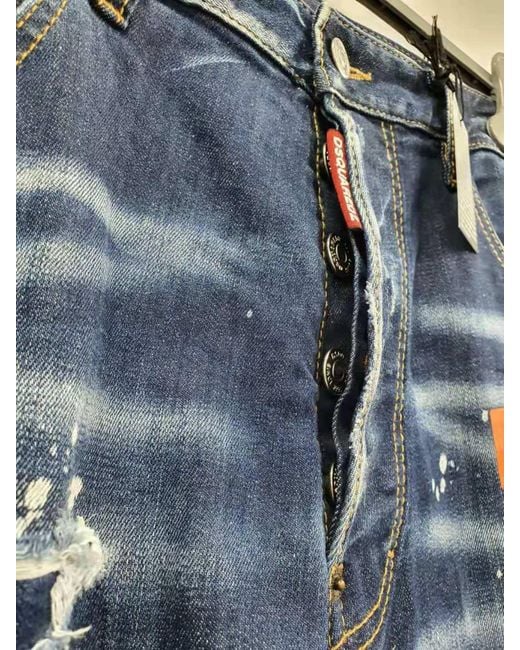 DSquared² Blue Logo Details Jeans for men