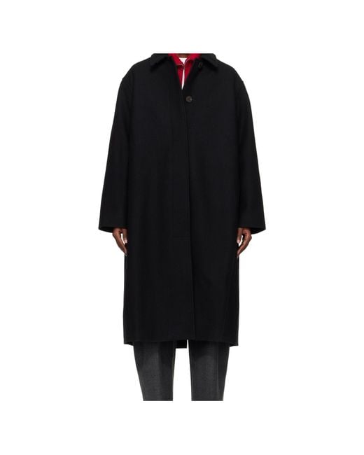 Studio Nicholson Black Long-Sleeved Coat