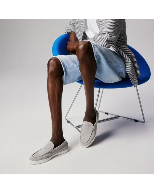 Christian Louboutin Gray Moonboat Loafers for men