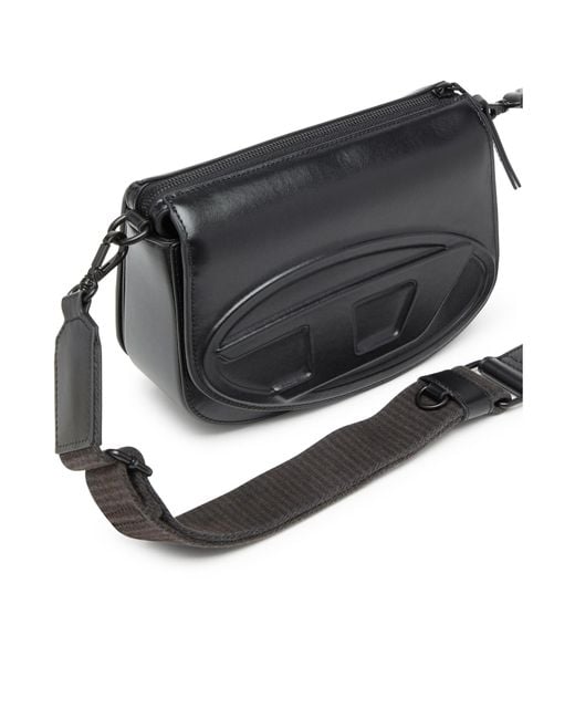 DIESEL Black 1Dg Logo Embossed Camera Bag for men