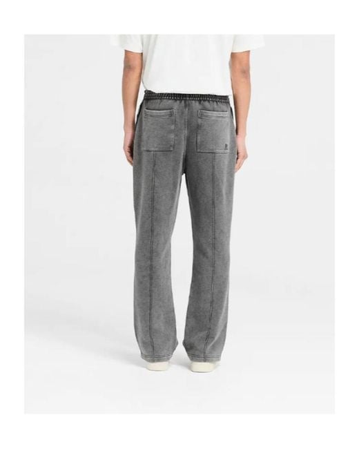 Represent Gray Elastic-Waist Straight-Leg Pants for men