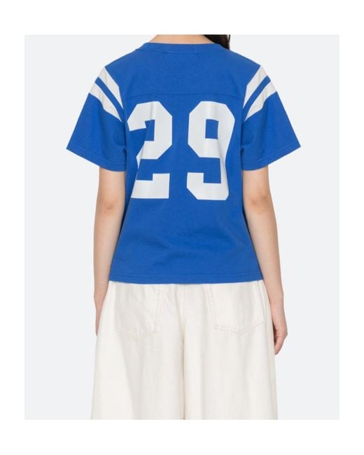 Sea Blue Georgie Crew-Neck T-Shirt