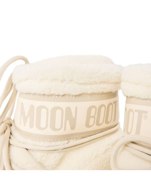 Moon Boot Natural Fluffy Sherpa Mini