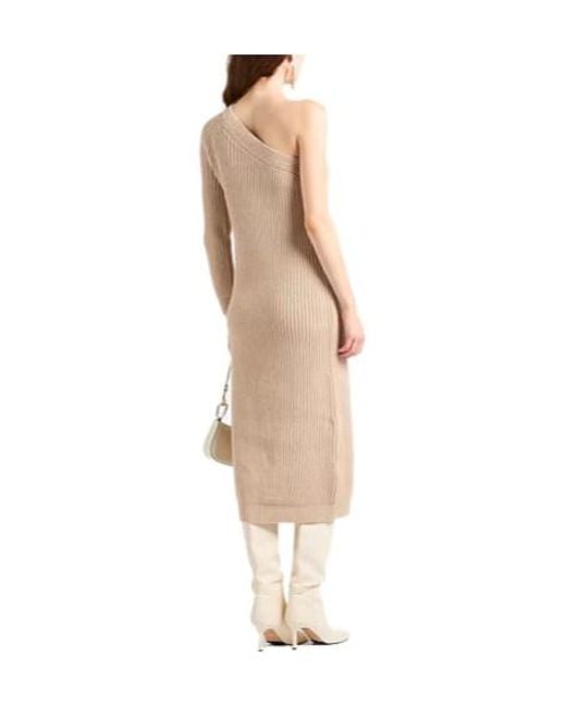 Max Mara Natural Oneshoulder Dress