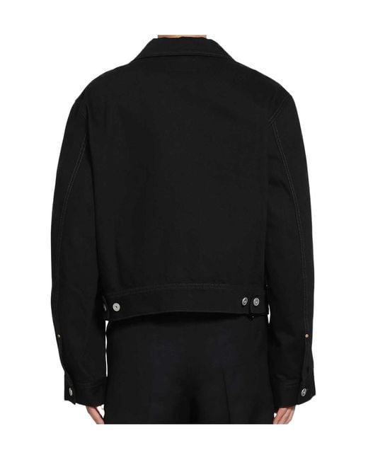 Lemaire Black Collared Jacket for men