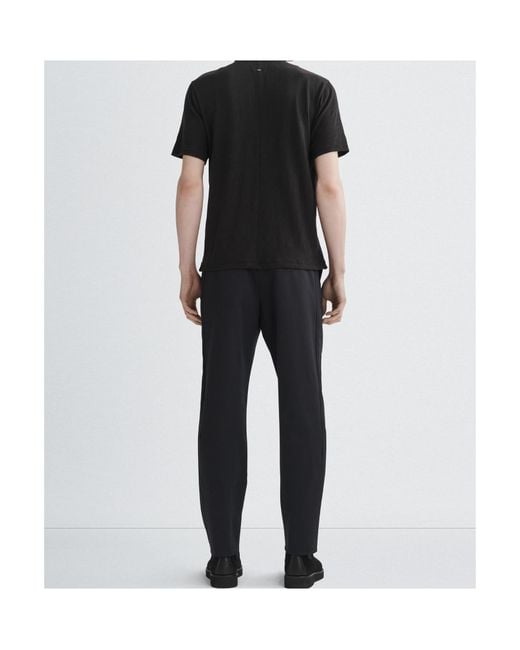 Rag & Bone Black Short-Sleeved Polo Shirt for men