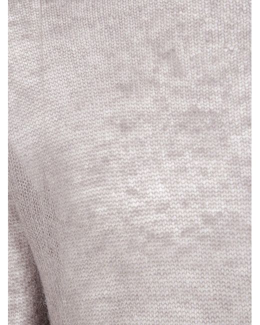 Emporio Armani Gray Crew-Neck Sweater for men