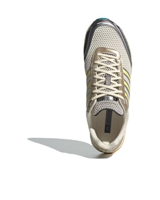 Adidas Originals White Adizero Adios Og Striped Sneakers for men