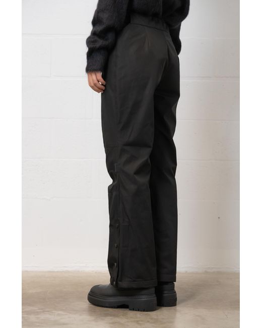 Yves Salomon Blue Button Open And Close Casual Pants