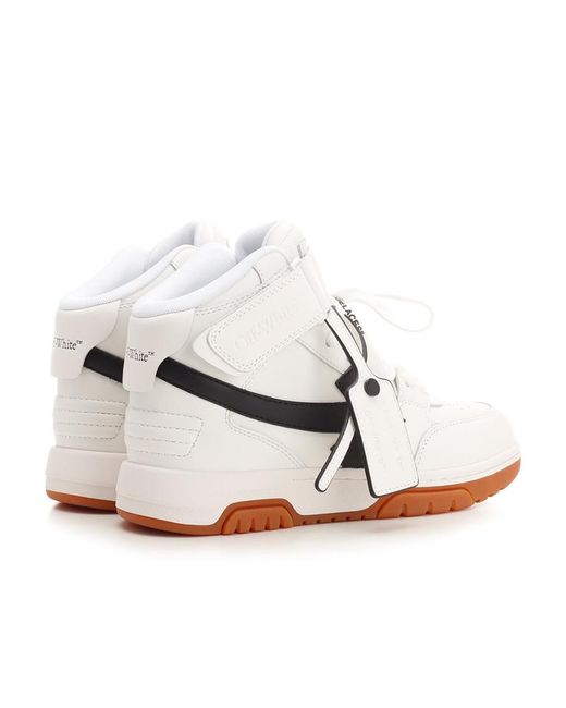 Off-White c/o Virgil Abloh White Logo Detailed Lace-Up Sneakers
