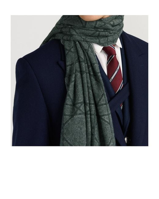 Dior Gray Cannage Scarf for men