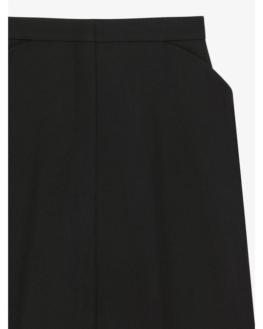 Givenchy Black Wool Longline Shorts