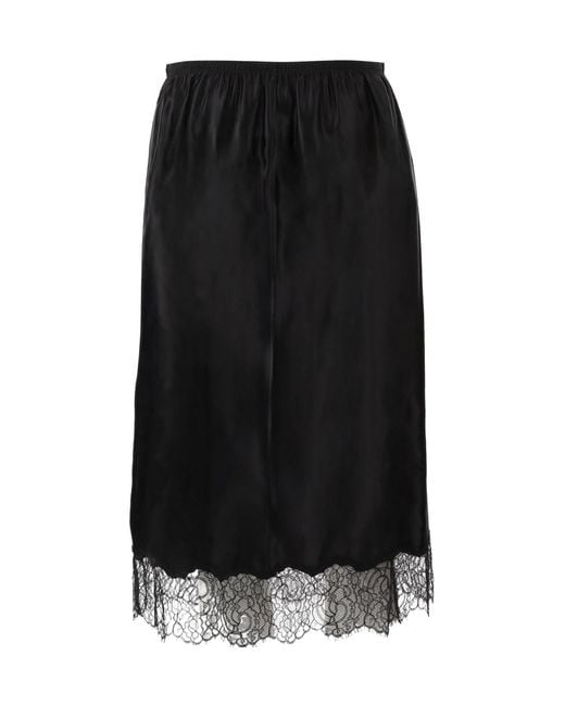Carven Black Elastic-Waist Skirt