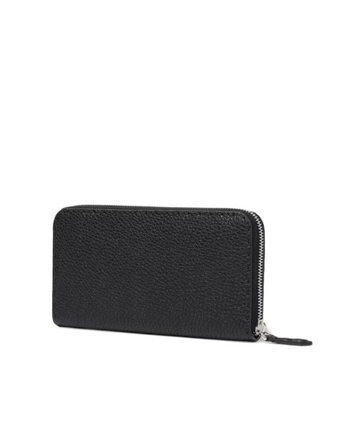 Fendi Black Zipper-Around Selleria Wallet for men