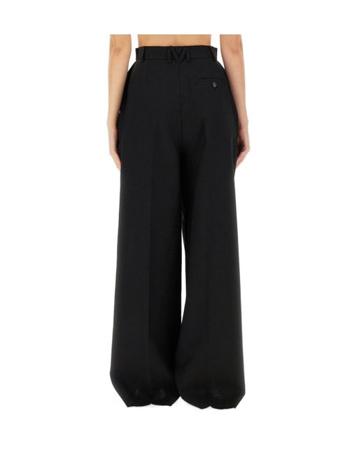 Moschino Black Belt Loop Casual Pants