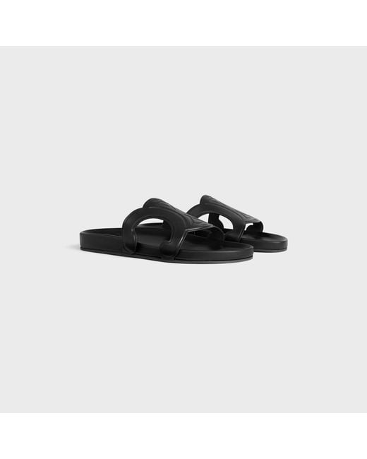 Céline Black Triomphe Slide for men