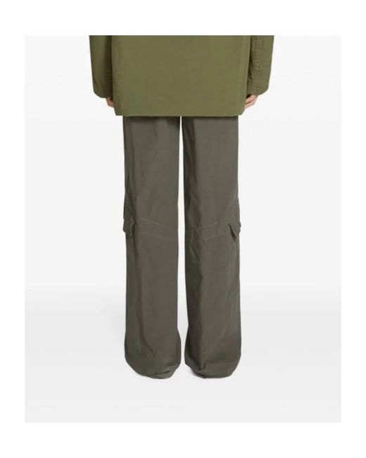 Dries Van Noten Gray Belt-Loop Casual Pants for men