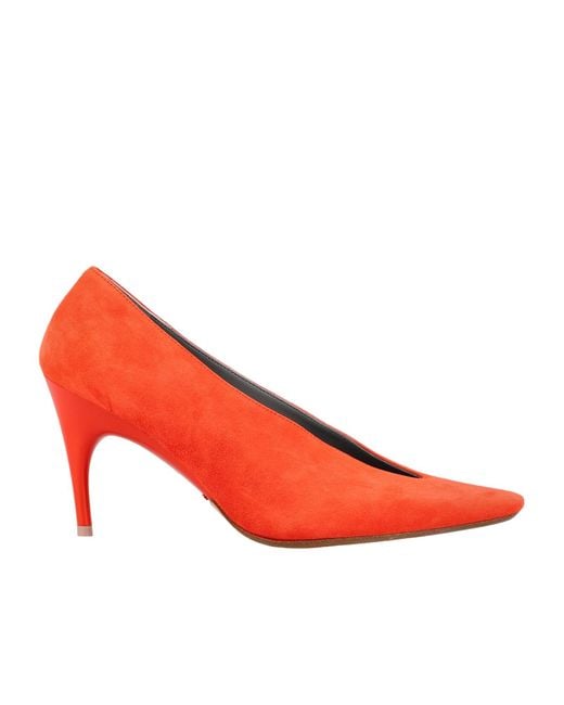 Balenciaga Red Duchesse Pumps