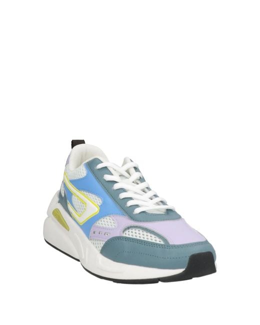 DIESEL Blue Two-Color Low-Top Sports Shoes