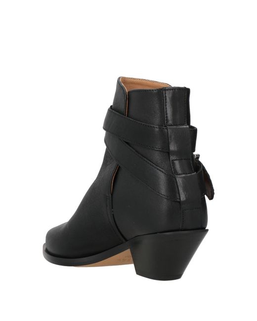 Isabel Marant Black Denim Ankle Boots